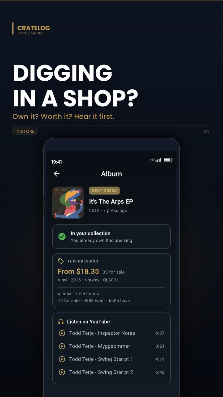 In Store verdict: already in your collection, market price and YouTube previews